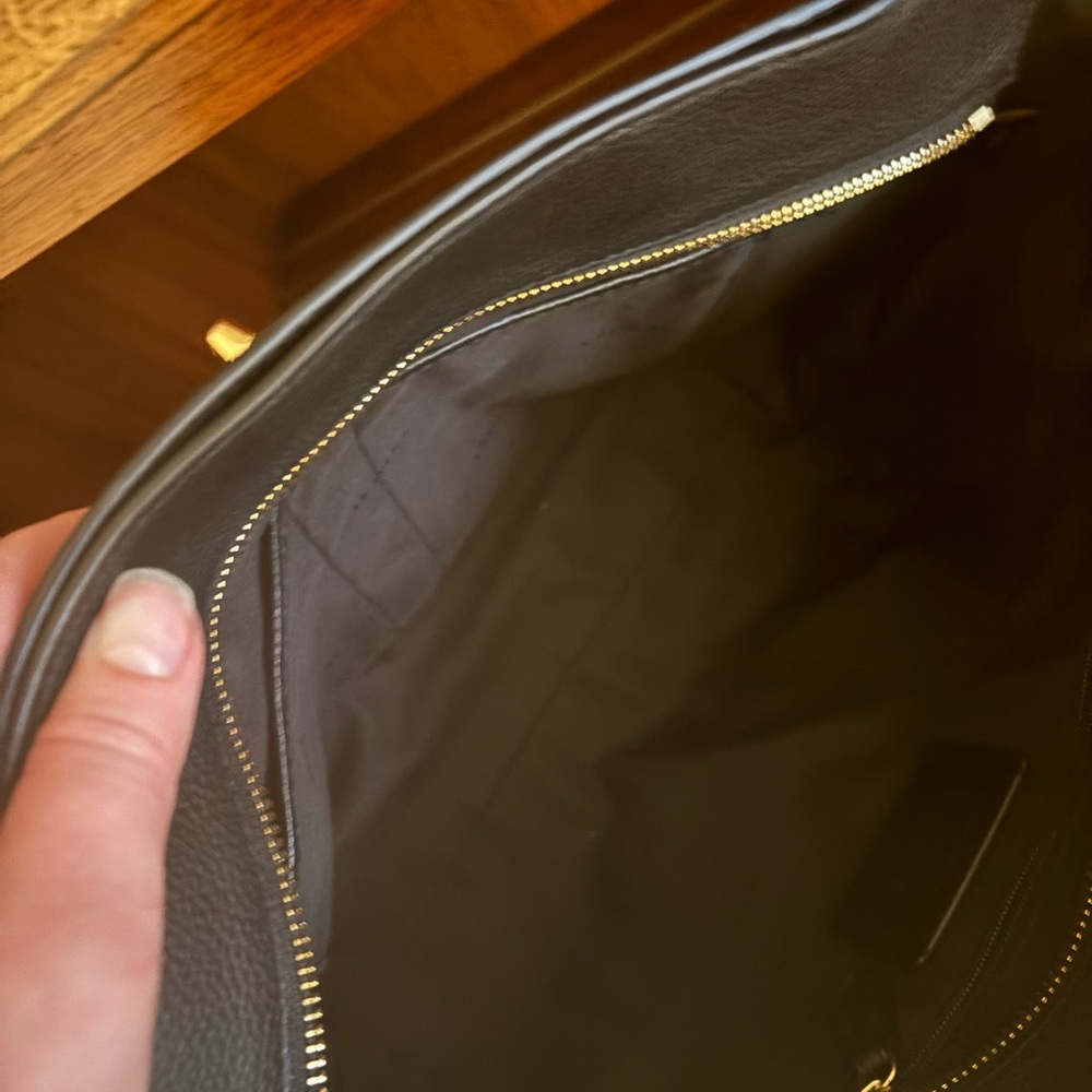 Coach Black Turnlock Tote with Gold Accents - Picture 8 of 9